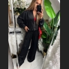 Delikatna bluza na suwak w kolorze czarnym